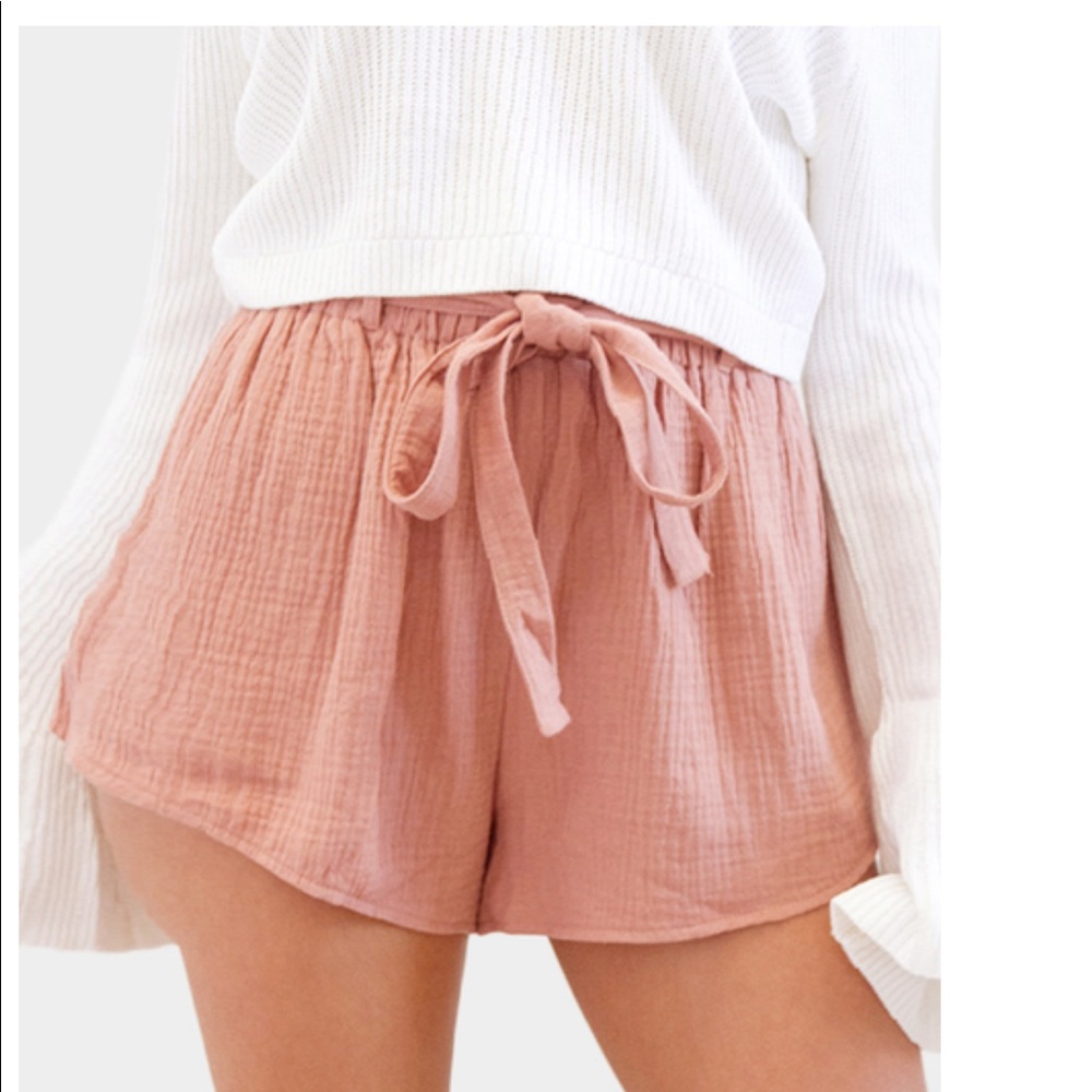 Ruffled Pink Shorts